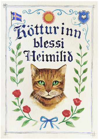 Kötturinn blessi heimilið
