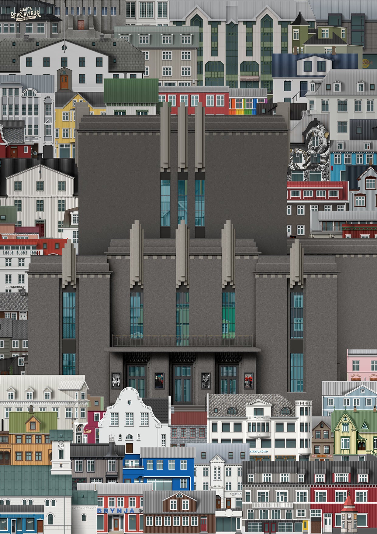 Þjóðleikhúsið í miðborginni